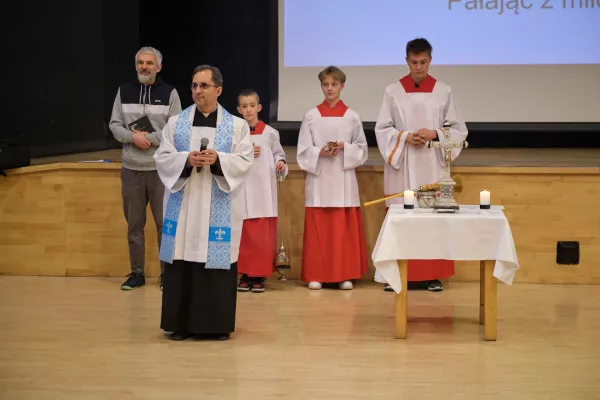 Kolęda szkolna podczas Słówka dla szkoły podstawowej.