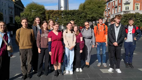 Uczestnicy projektu Erasmus Plus w Irlandii. 