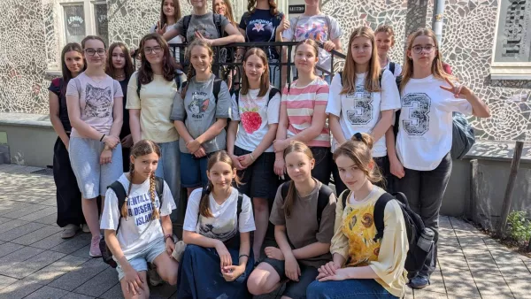 Klasa 7a w Pasażu Róży