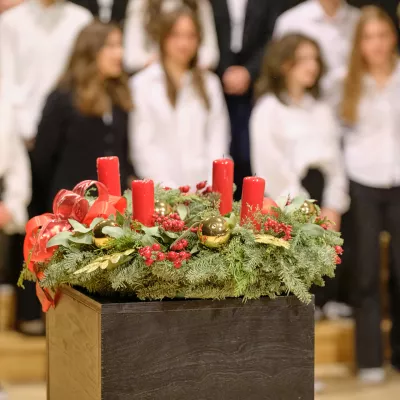 Wieniec adwentowy. (fot. Amellia Szymańska)