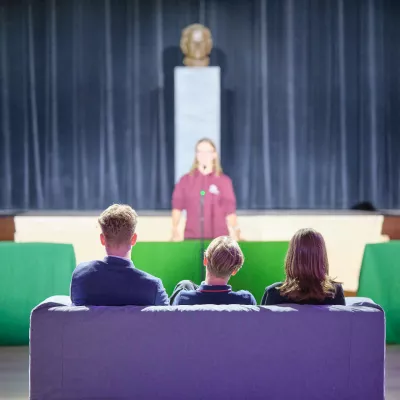 Debata kandydatów do SU SLO (fot. Antoni Szumielewicz)