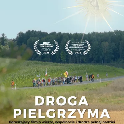 Plakat filmu dokumentalnego „Droga Pielgrzyma”