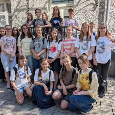 Klasa 7a w Pasażu Róży