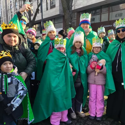 Uczestnicy tegorocznego Orszaku Trzech Króli. 