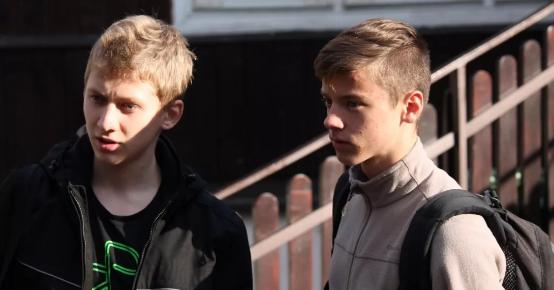 Jeszcze nie wiedzą, że wygrają dziesiejszy bieg w swojej kategorii...