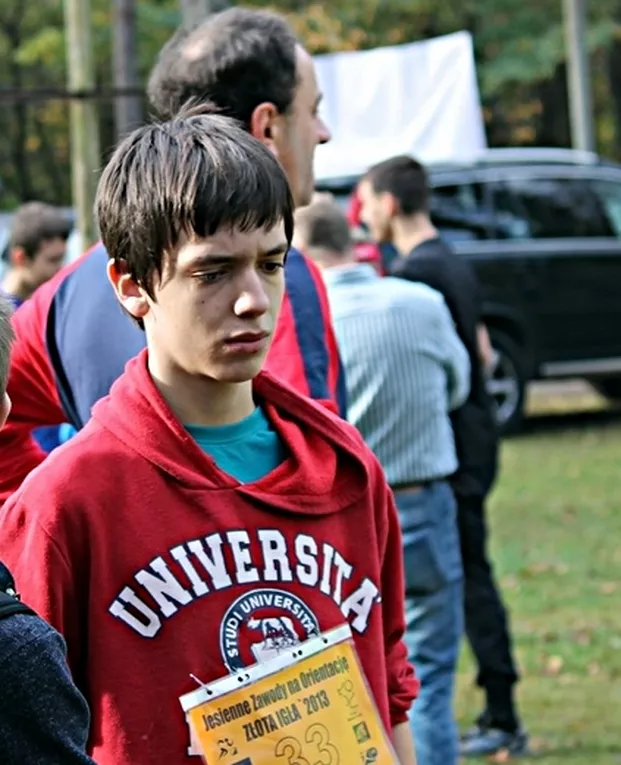 Istvan tuż przed biegiem.