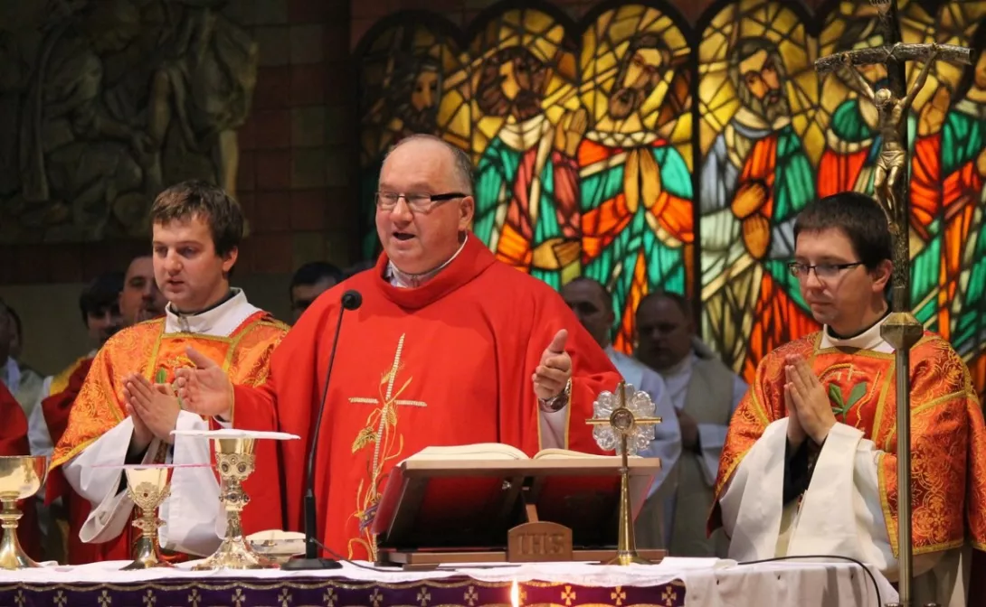 Mszy świętej przewodniczył ksiądz inspektor Andrzej Wujek.