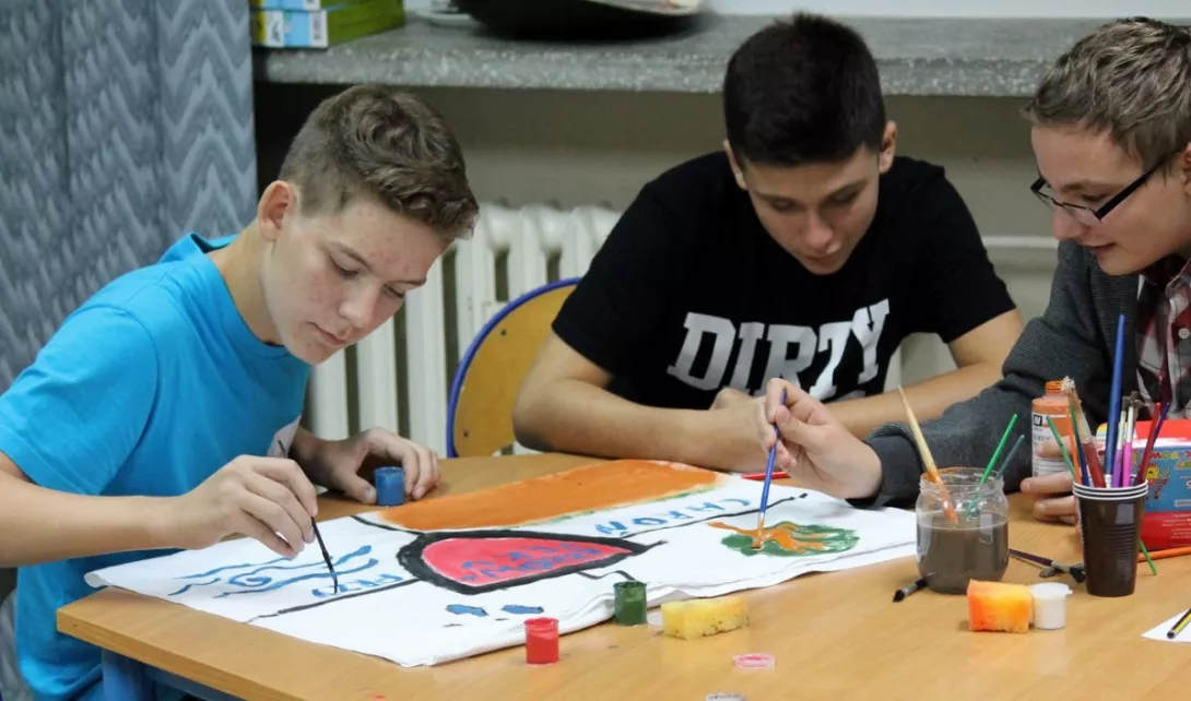 Obóz integracyjny klas pierwszych- Załęcze Wielkie 2014
