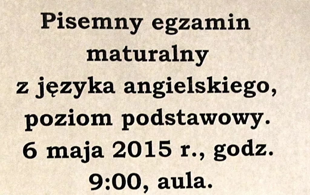 Matura 2015