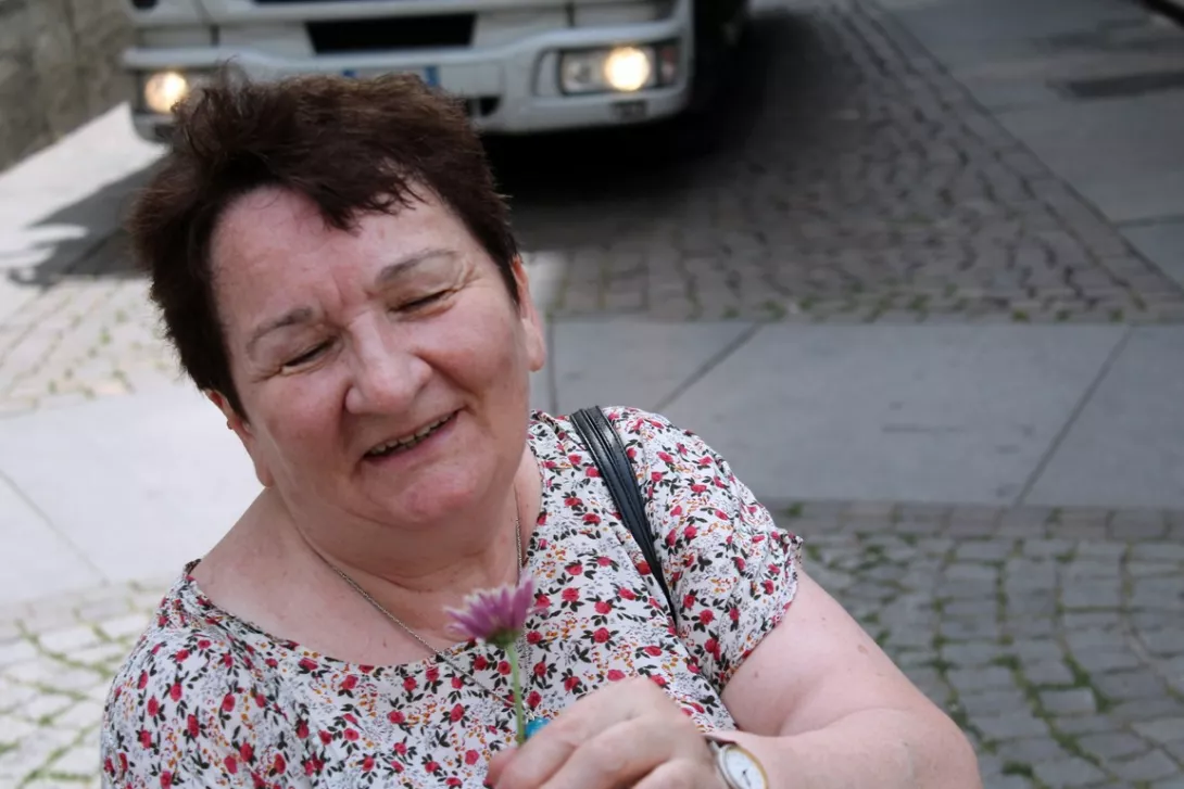 Każda kobieta kocha kwiaty - brawo Paweł!!!