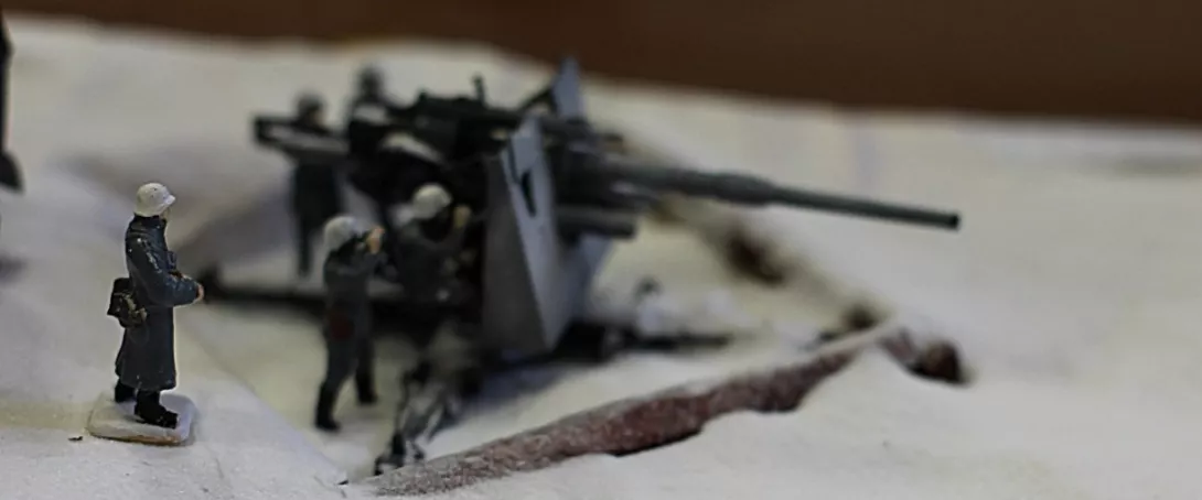 Bitwa pod Stalingradem - makieta (koło biblioteczne).