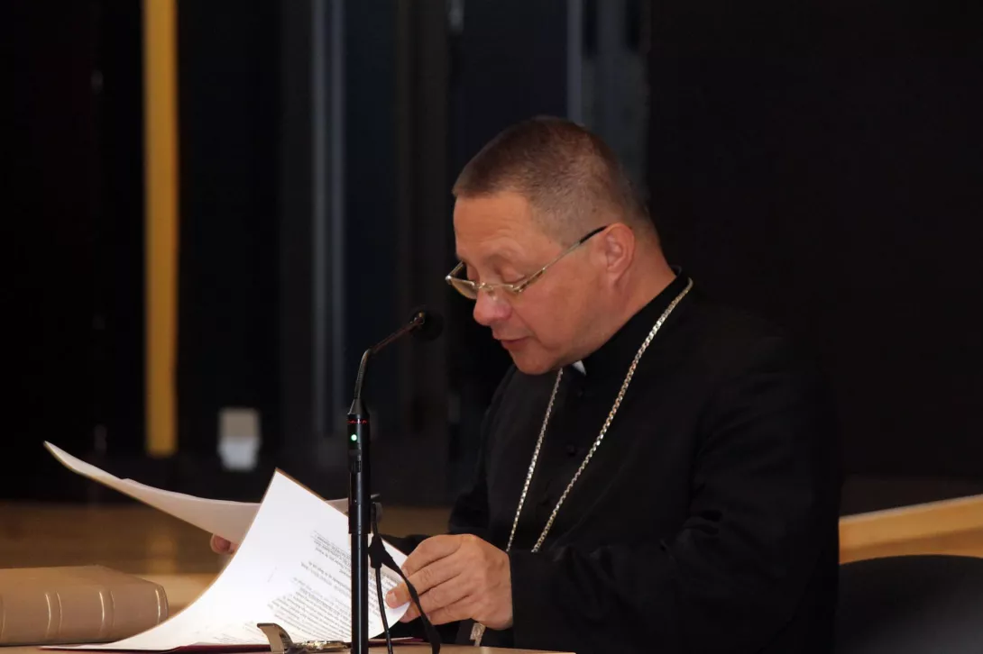 Dzień skupienia dla pracowników pod przewodnictwem Abpa Grzegorza Rysia.