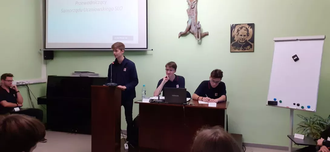 Pierwsze obrady II kadencji Salezjańskiego Sejmu Szkolnego (SSS) 2019/2020.