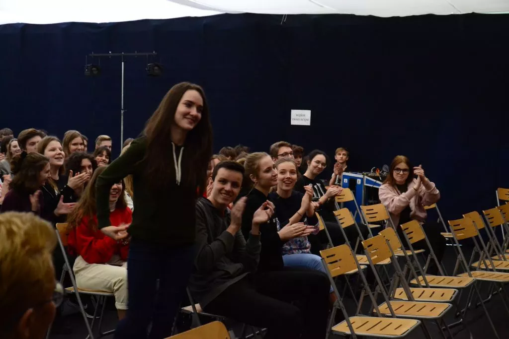 wyróżniona za rolę śmierci Zofia Faflik