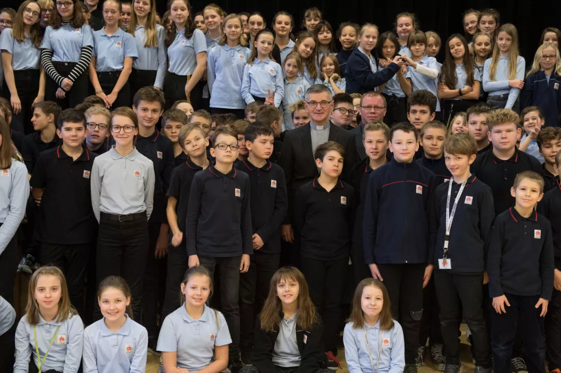 Ks. Inspektor Tadeusz Jarecki na Słówku SSP 10.01.2020 (fot. Piotr Drzewiecki).