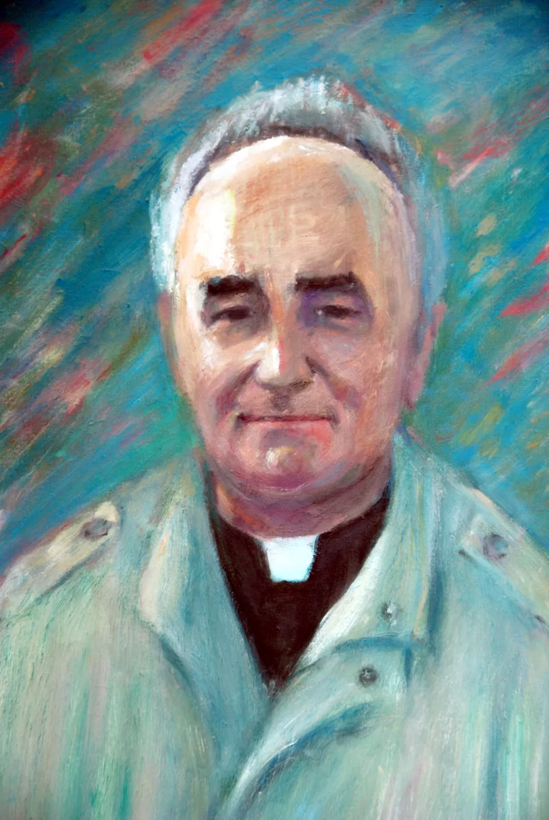 Portret ks. Tadeusza Bazylczuka namalowany przez ks. Furdynę.