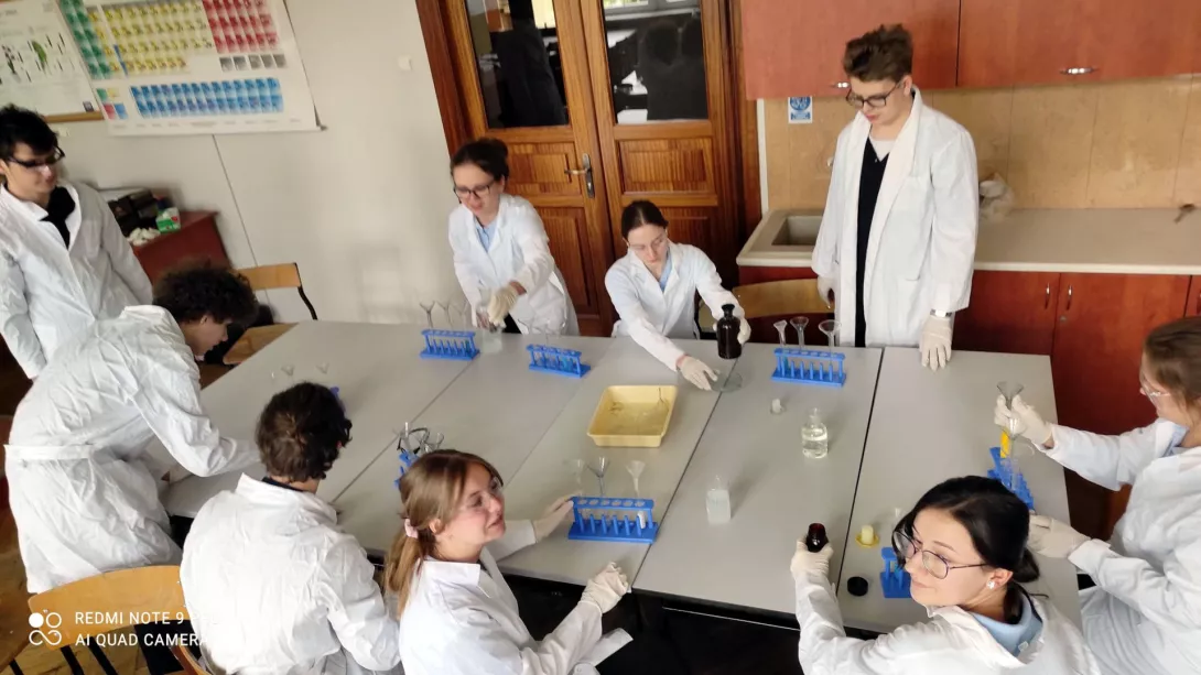 Powrót do szkoły - lekcja chemii.