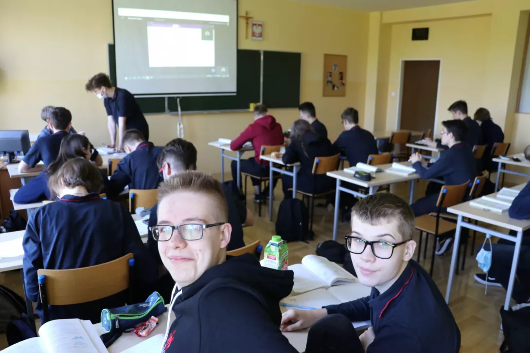 Powrót do szkoły - lekcja matematyki.