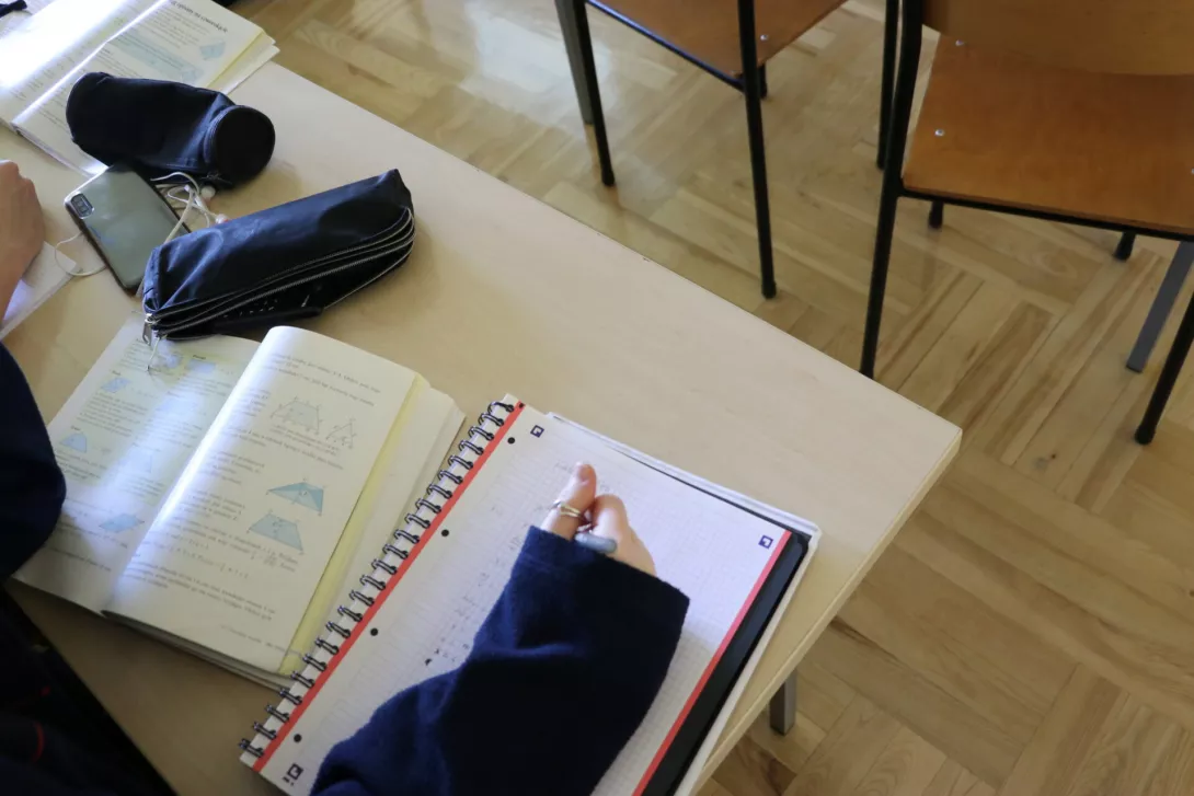 Powrót do szkoły - lekcja matematyki.