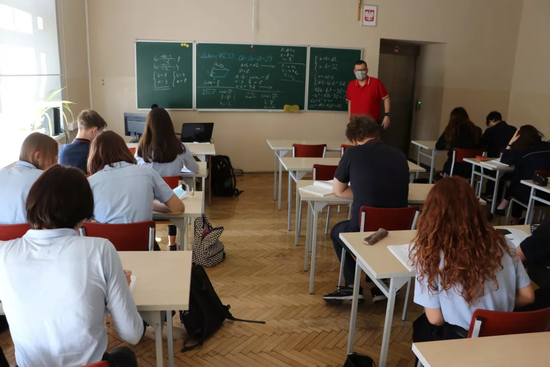 Powrót do szkoły - lekcja matematyki.