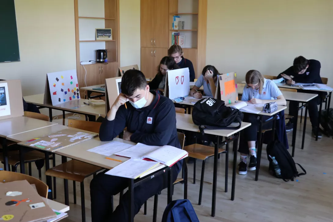 Powrót do szkoły - lekcja matematyki.