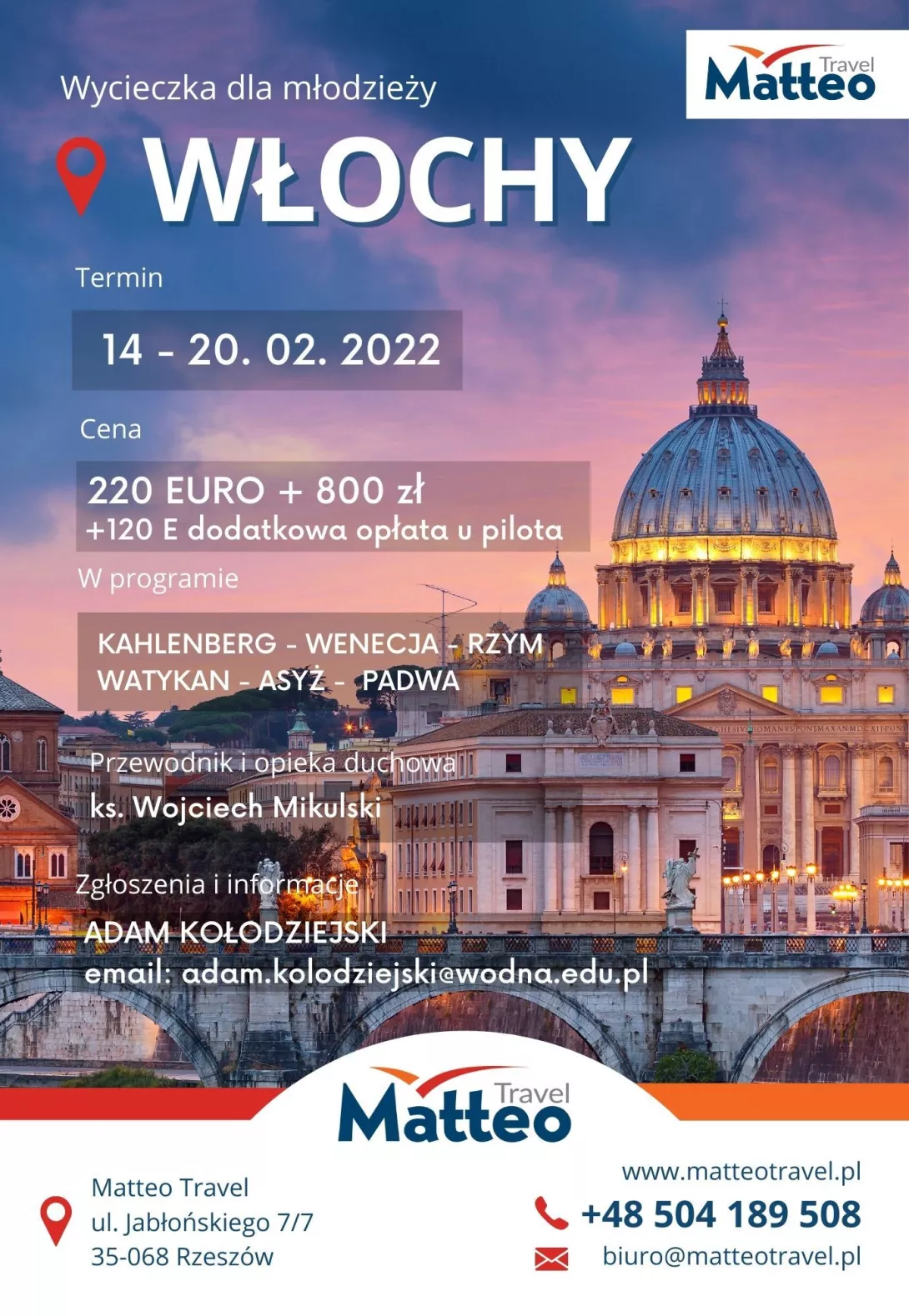 Obóz młodzieżowy Włochy 2022