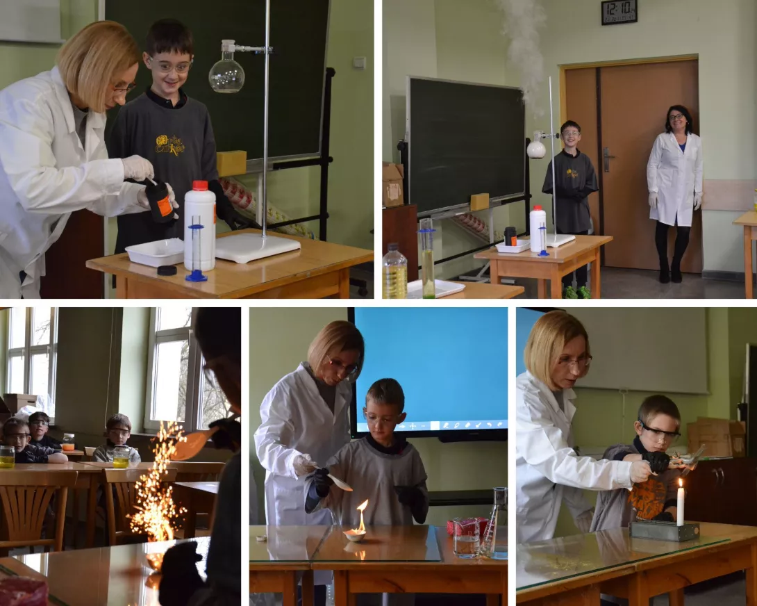 Lekcja chemii w 3b