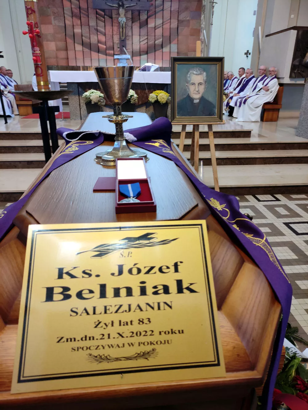 Msza pogrzebowa śp. ks. Józefa Belniaka SDB