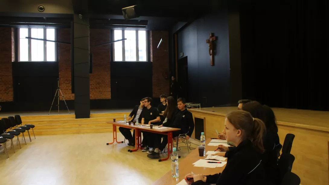 Debata szkolna w ramach konkursu Złote Szkoły NBP, 21.03.2023