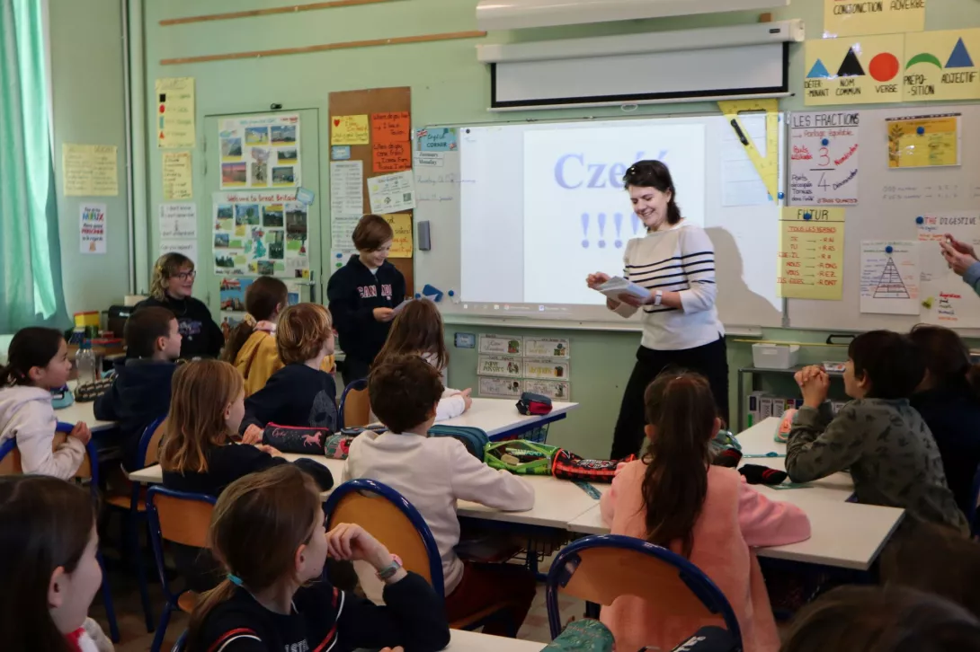 Korespondencja naszych trzecioklasistów z uczniami z Francji