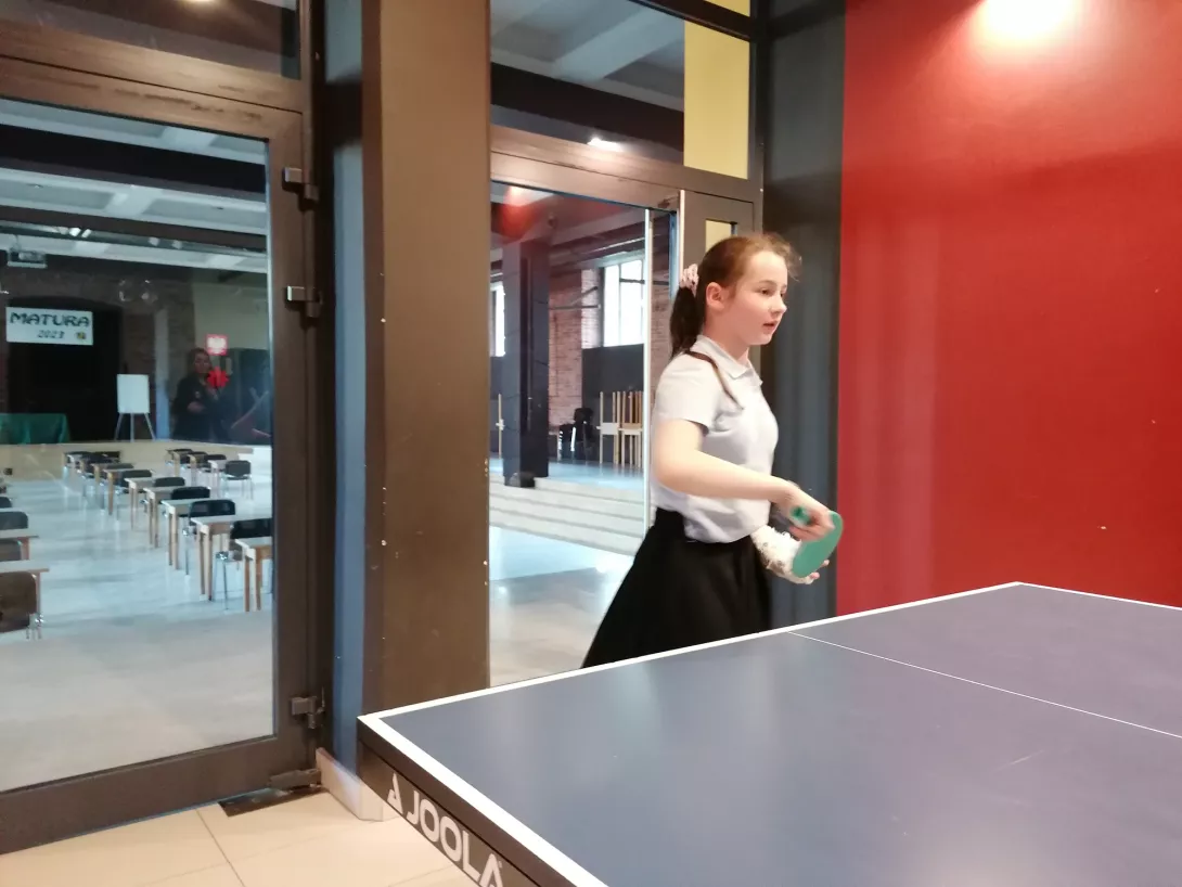 Turniej tenisa stołowego wśród uczniów świetlicy klas 4-6