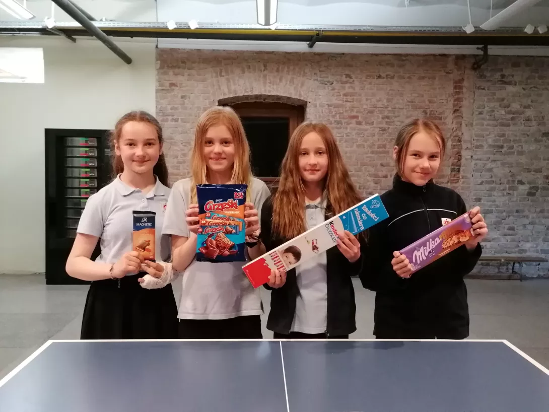 Turniej tenisa stołowego wśród uczniów świetlicy klas 4-6