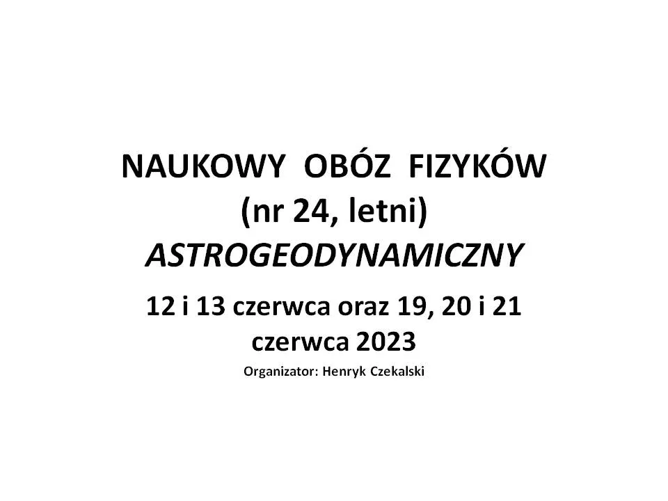 naukowy obóz fizyków