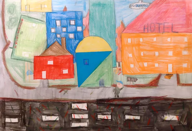 Igor Zalewski, nagroda główna w konkursie plastycznym pt. Moja droga do szkoły w kategorii klas 1-4