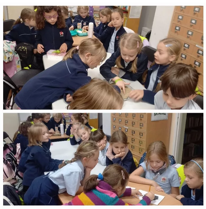 Uczniowie klas drugich podczas warsztatów w bibliotece (fot. Agnieszka Konicka-Kula)