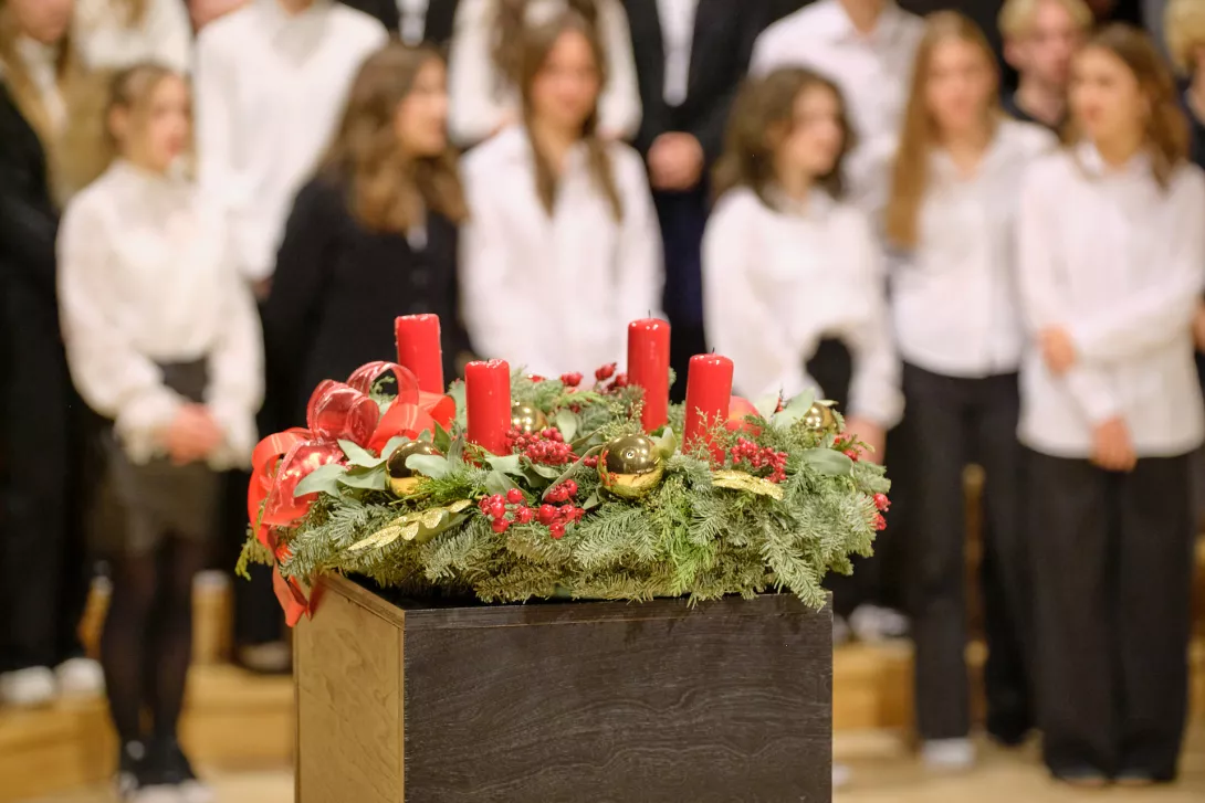 Wieniec adwentowy. (fot. Amellia Szymańska)