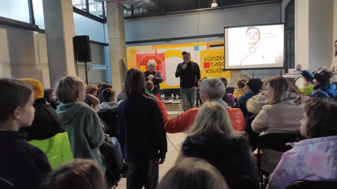 Łódzkie Targi Książki, spotkanie z Grzegorzem Kasdepke. 