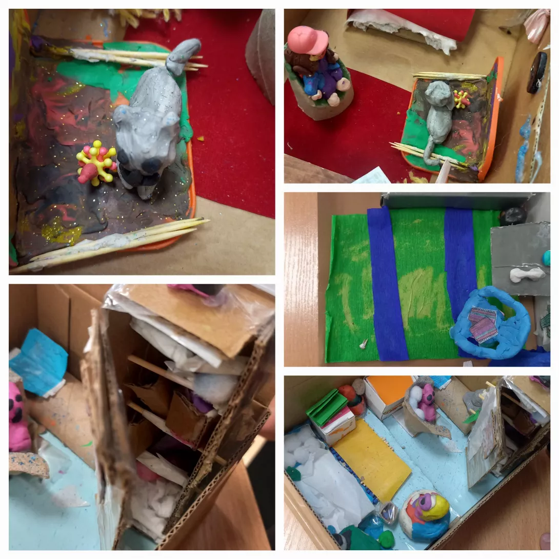 Prace plastyczne uczennic kl.3c