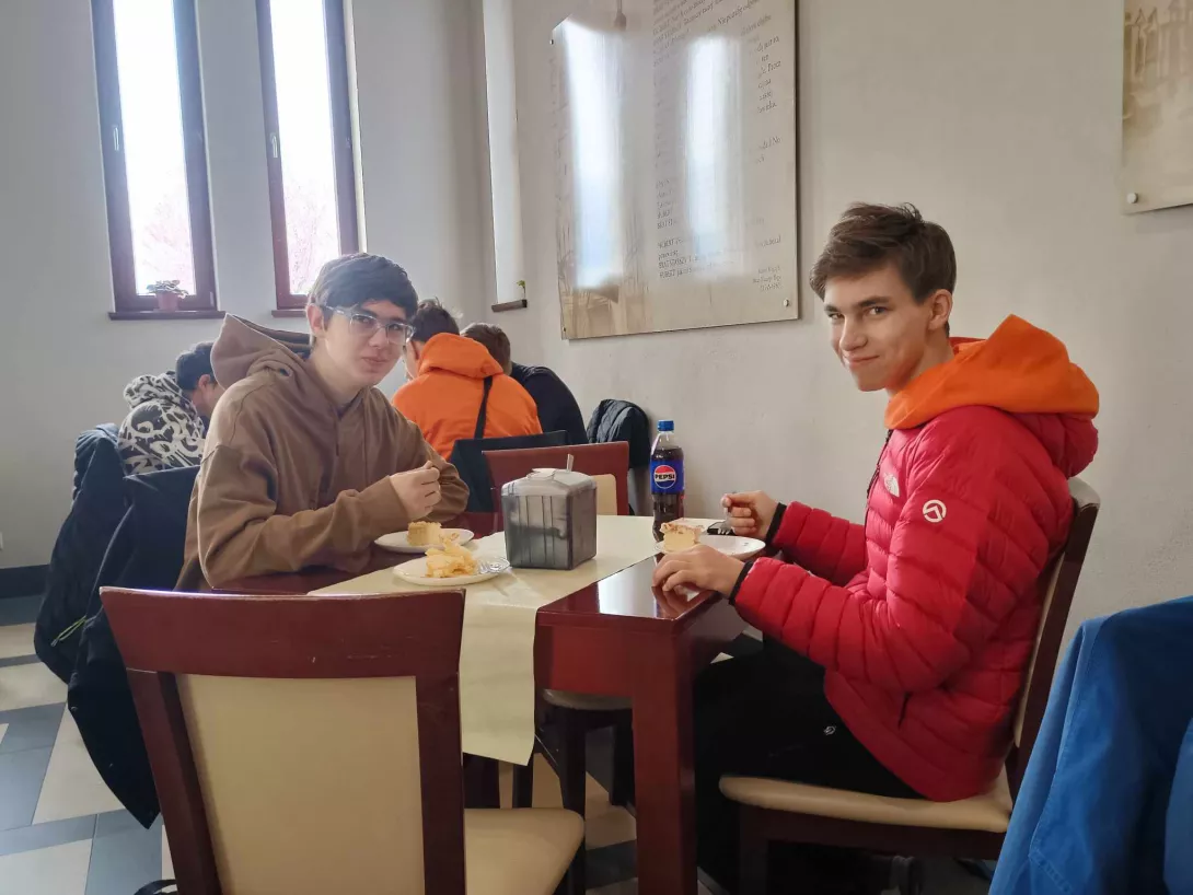 odpoczynek przy ciastku