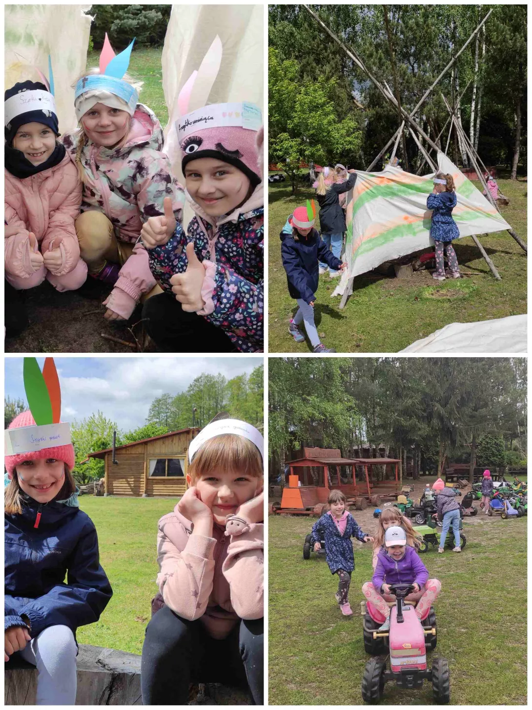 Dzieci z klasy 1a podczas wycieczki do Michałówki