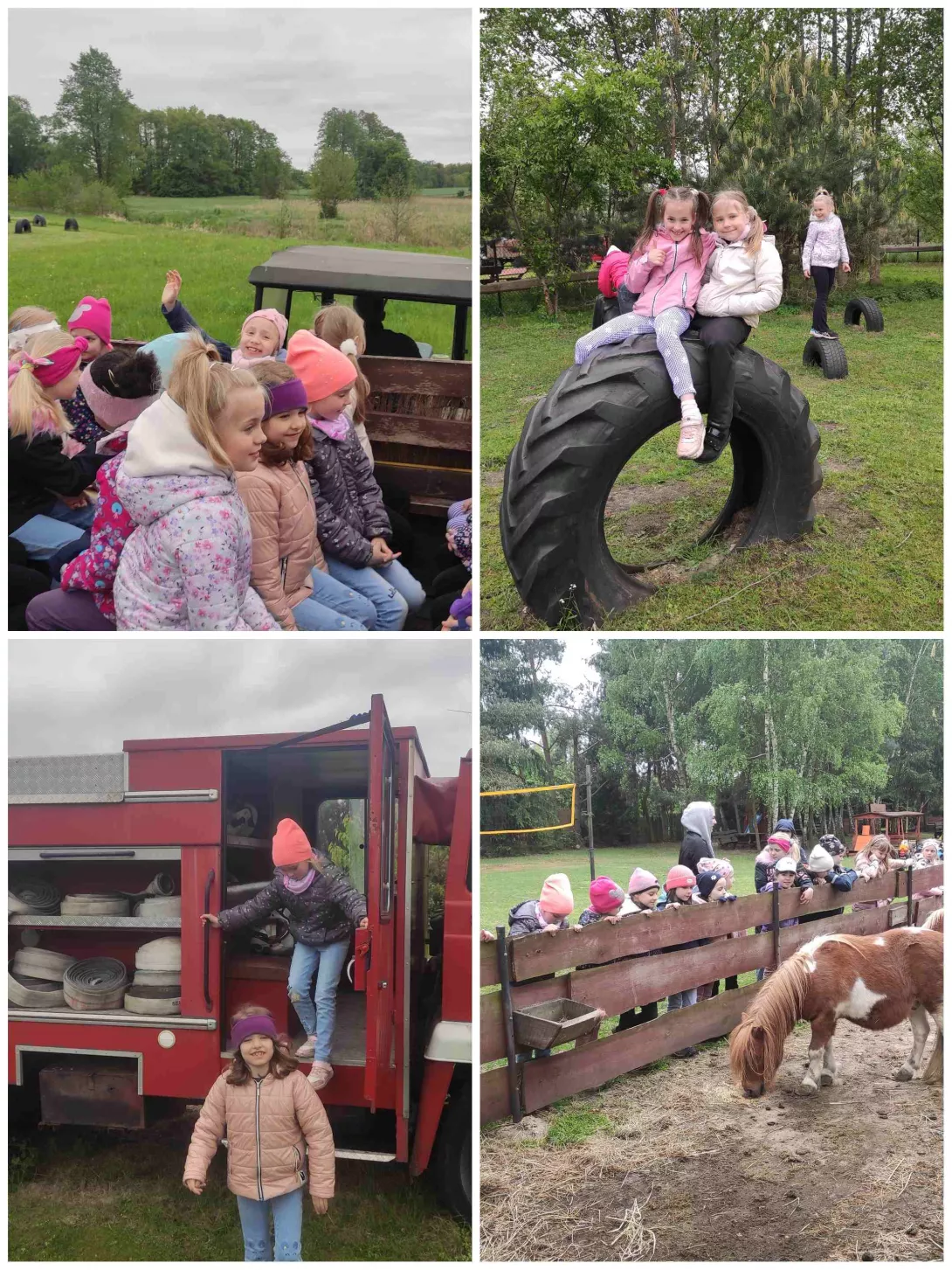 Dzieci z klasy 1a podczas wycieczki do Michałówki