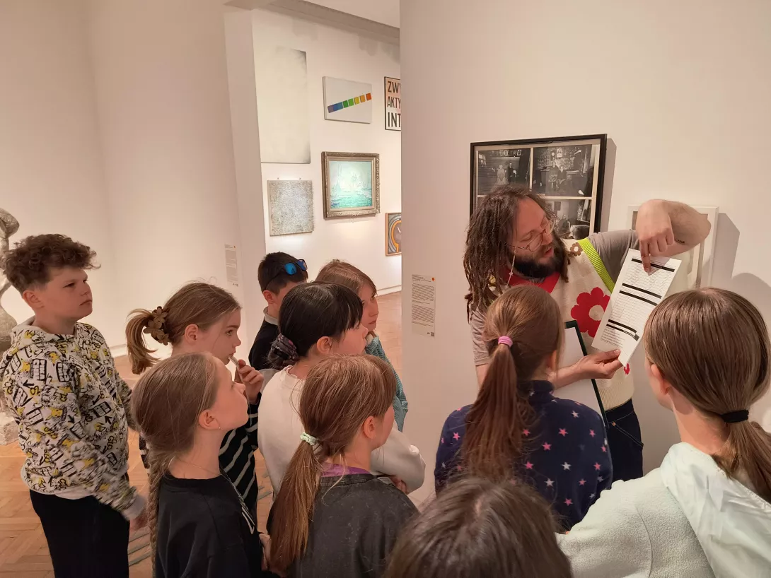 Zajęcia plastyczne w Muzeum Sztuki