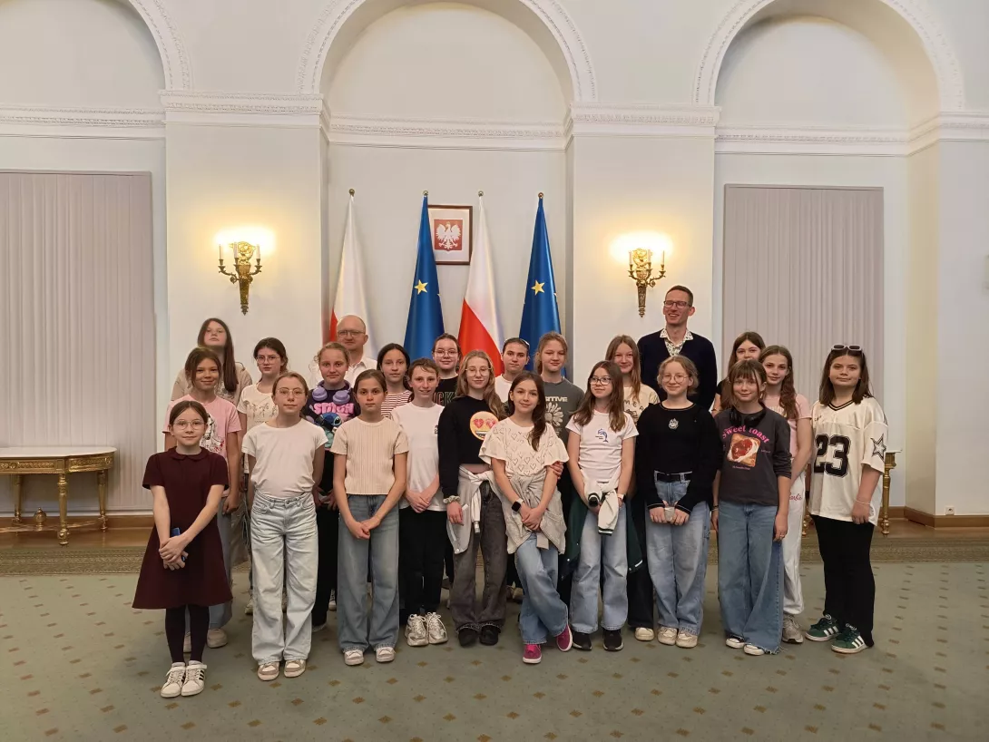 5a w Sali Kolumnowej Pałacu Prezydenckiego