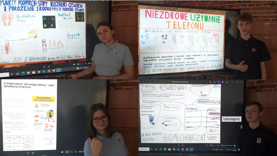Uczestnicy obozu prezentują wyniki swoich naukowych poszukiwań. (fot. Amelia Szymańska)