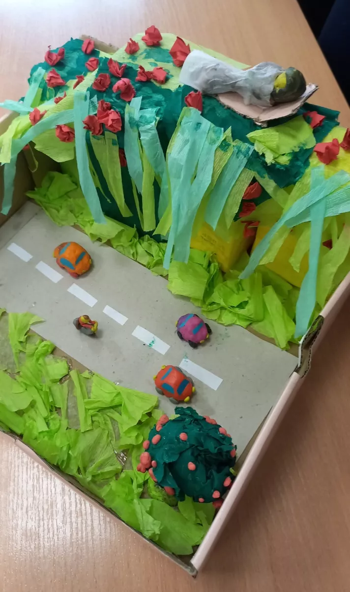 Praca plastyczna uczennic kl.3c