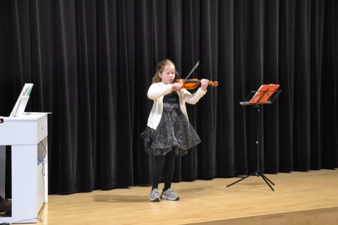 Występ Kornelii z klasy 3a.