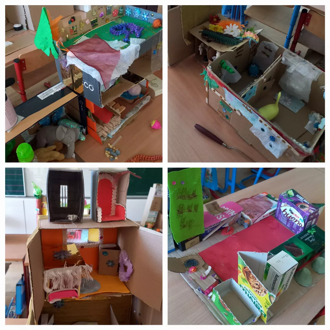 kartonowe budowle zamkowe