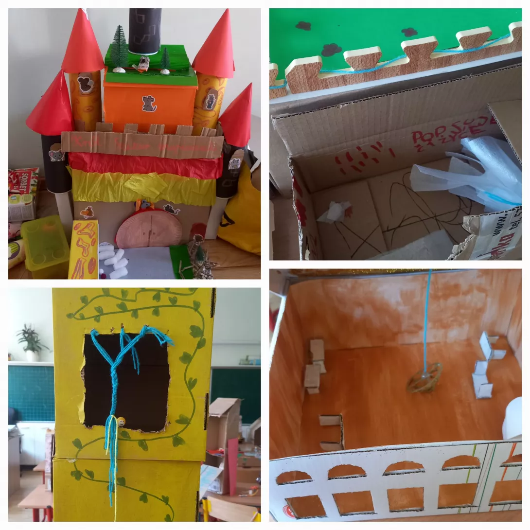 kartonowe budowle zamkowe