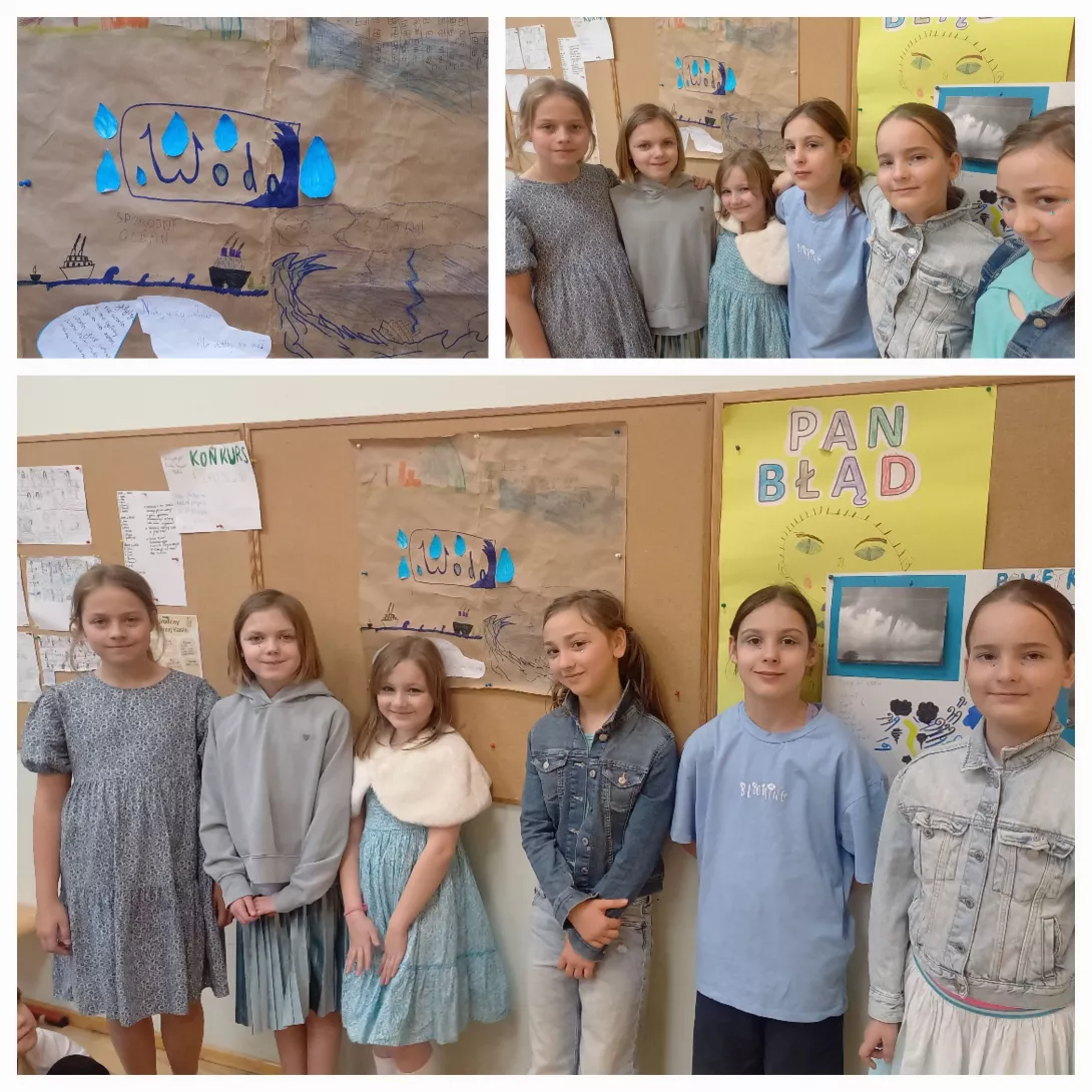 Grupa prezentująca wodę