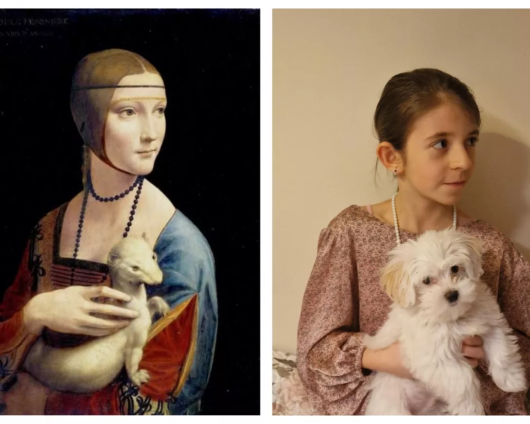 "Dama z gronostajem" Leonardo Da Vinci